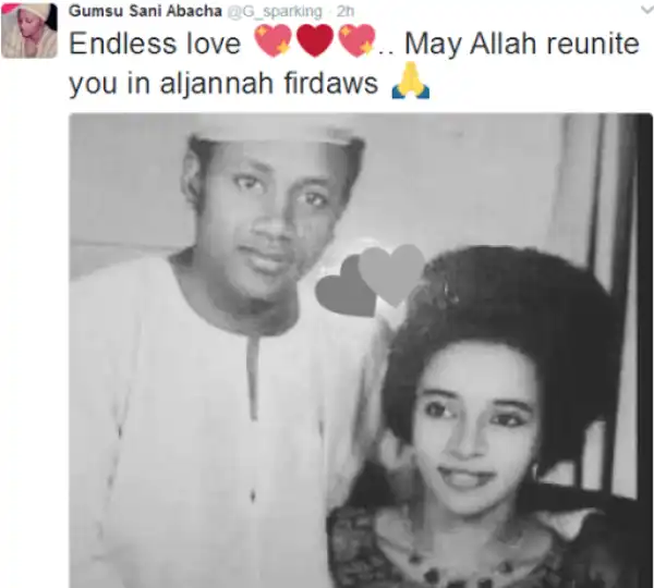 Throwback Photo Of Sani And Maryam Abacha As A Young Couple